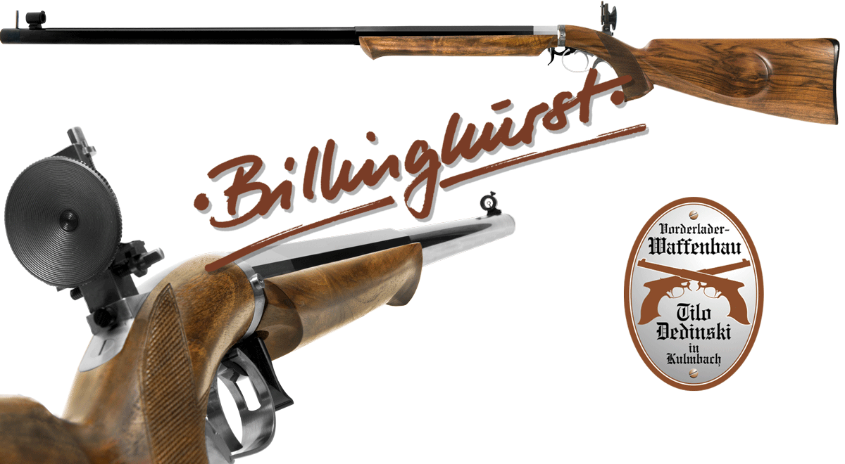 Unterhammergewehr Billinghurst 100m Whitworth mit und ohne falsche Mündung