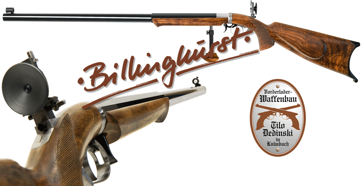 Unterhammergewehr Billinghurst 100m Whitworth mit und ohne falsche Mündung