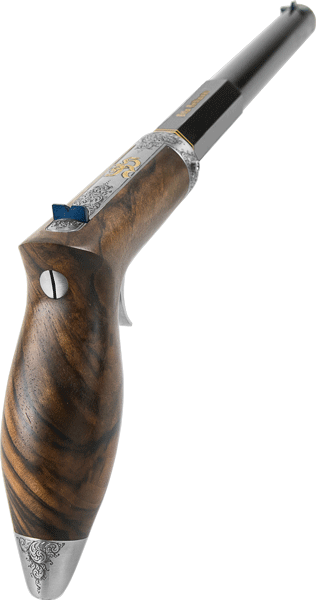 Unterhammerpistole Davis mit Griffabschluß in Stahl